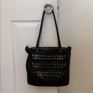 Regina Italian Black Leather Bag